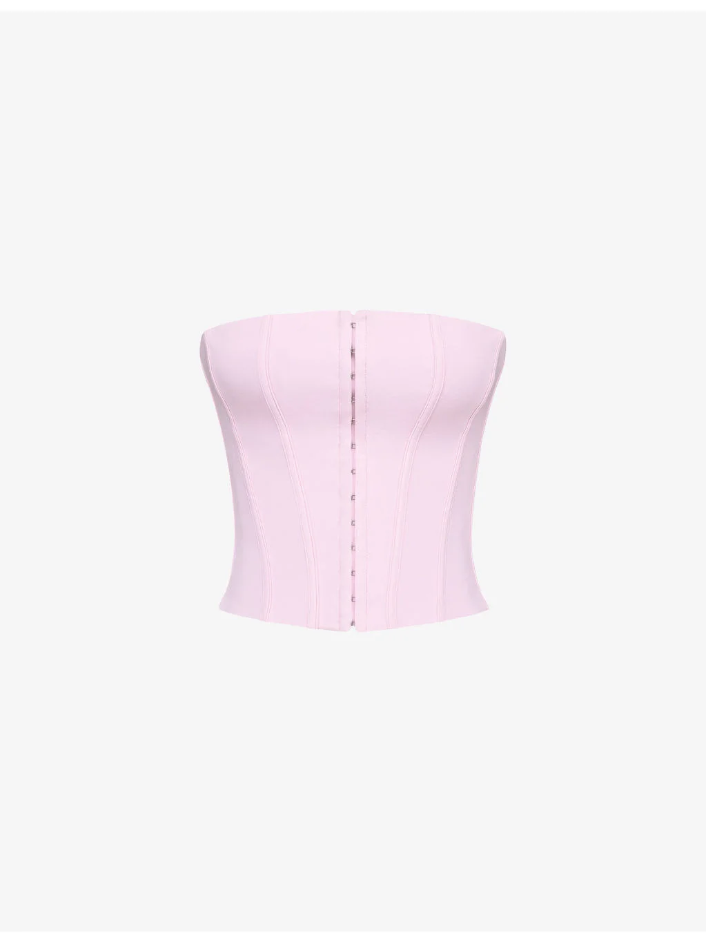 The Strapless Stretch-Woven Corset Top - 1