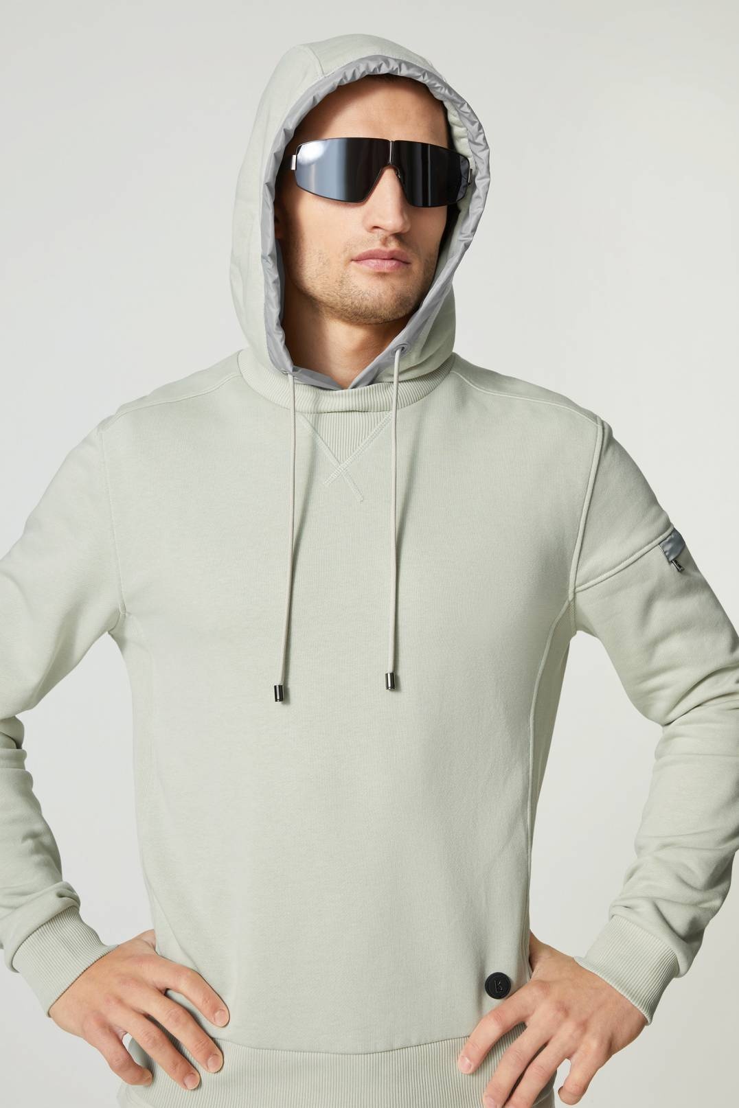 BLAZE SWEATSHIRT HOODIE IN LIME GREEN - 5