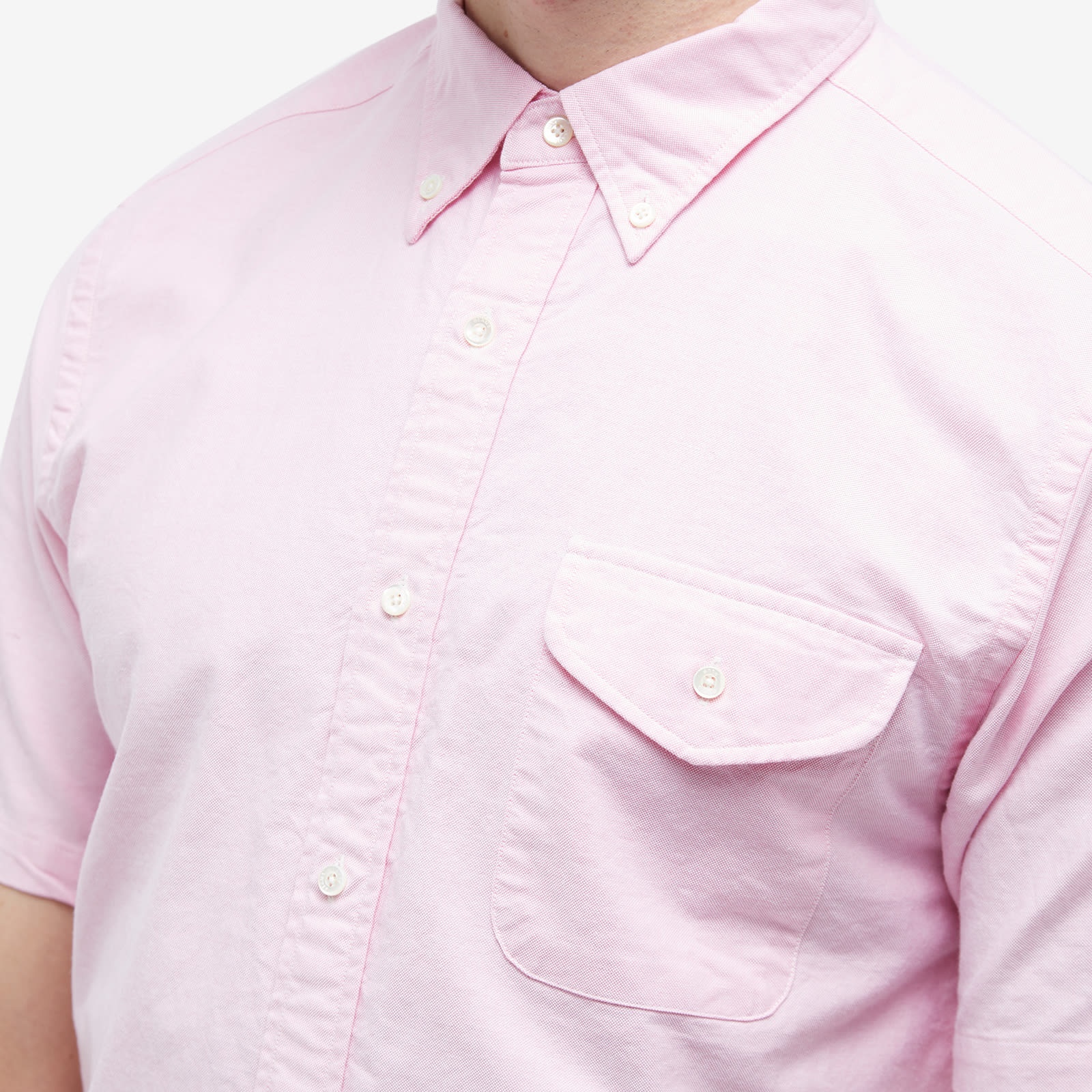 Beams Plus BD Short Sleeve Oxford Shirt - 5