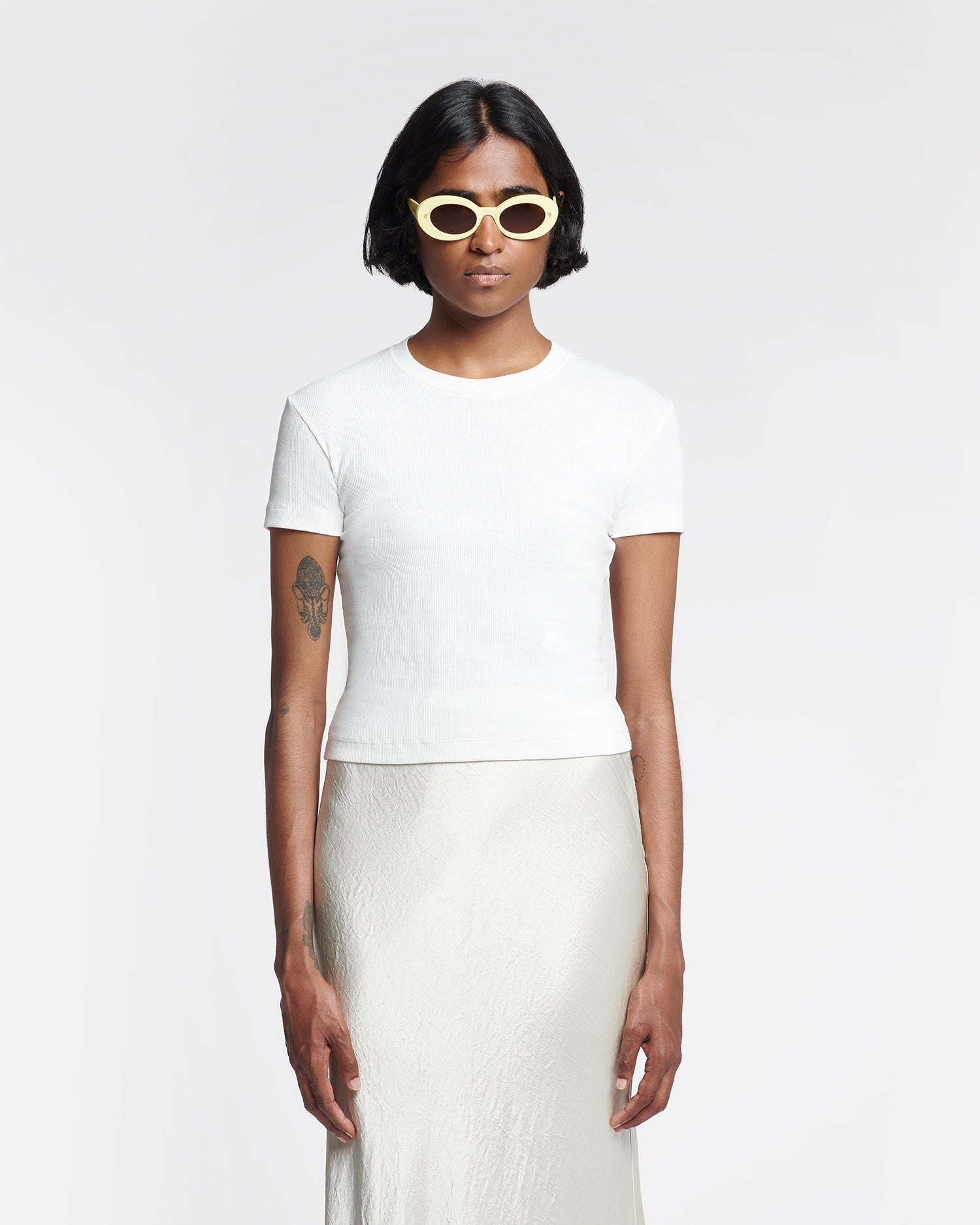 Cropped Ribbed Cotton-Jersey T-Shirt - 3