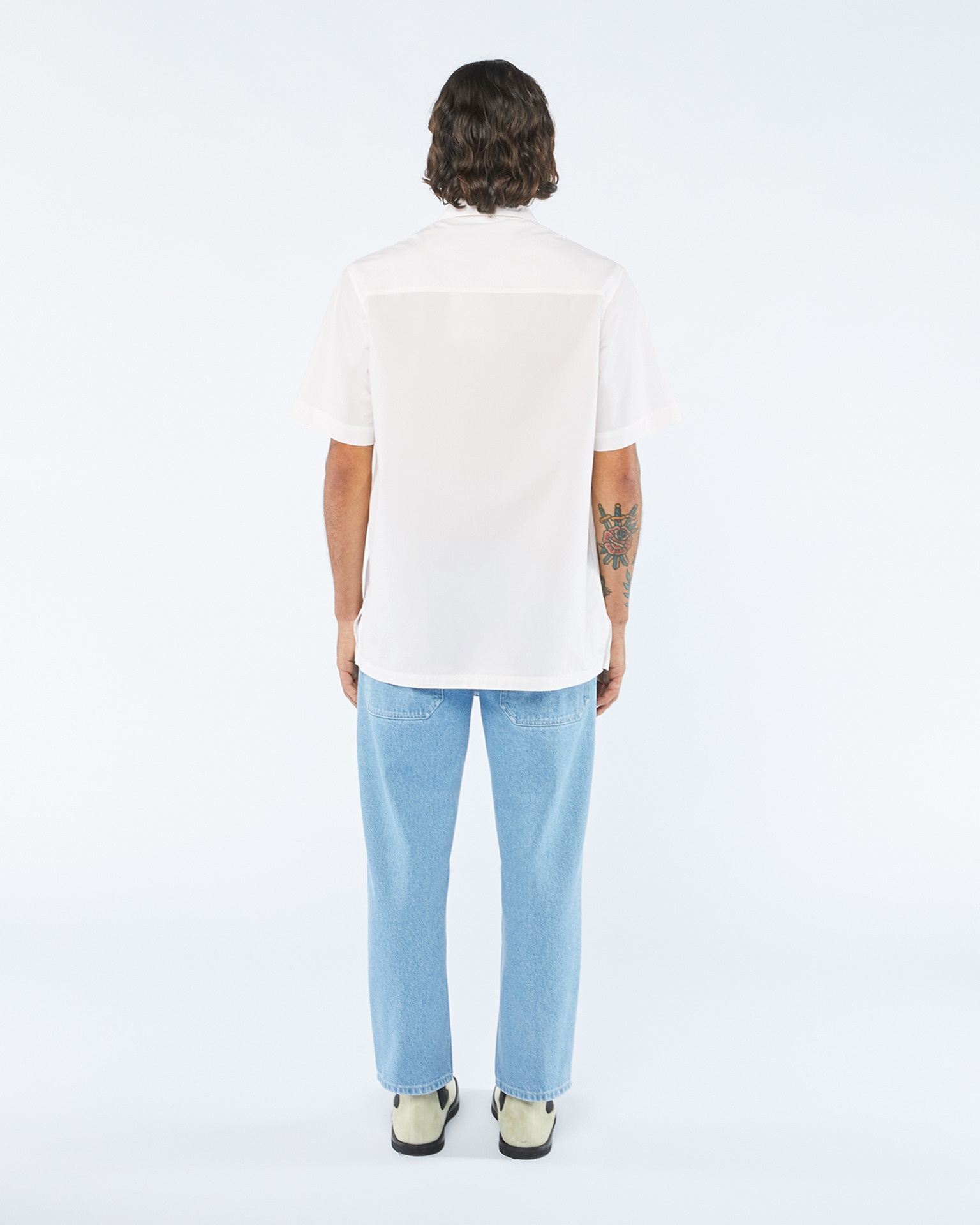 ADAM - Cotton-poplin shirt - Sky blue - 3