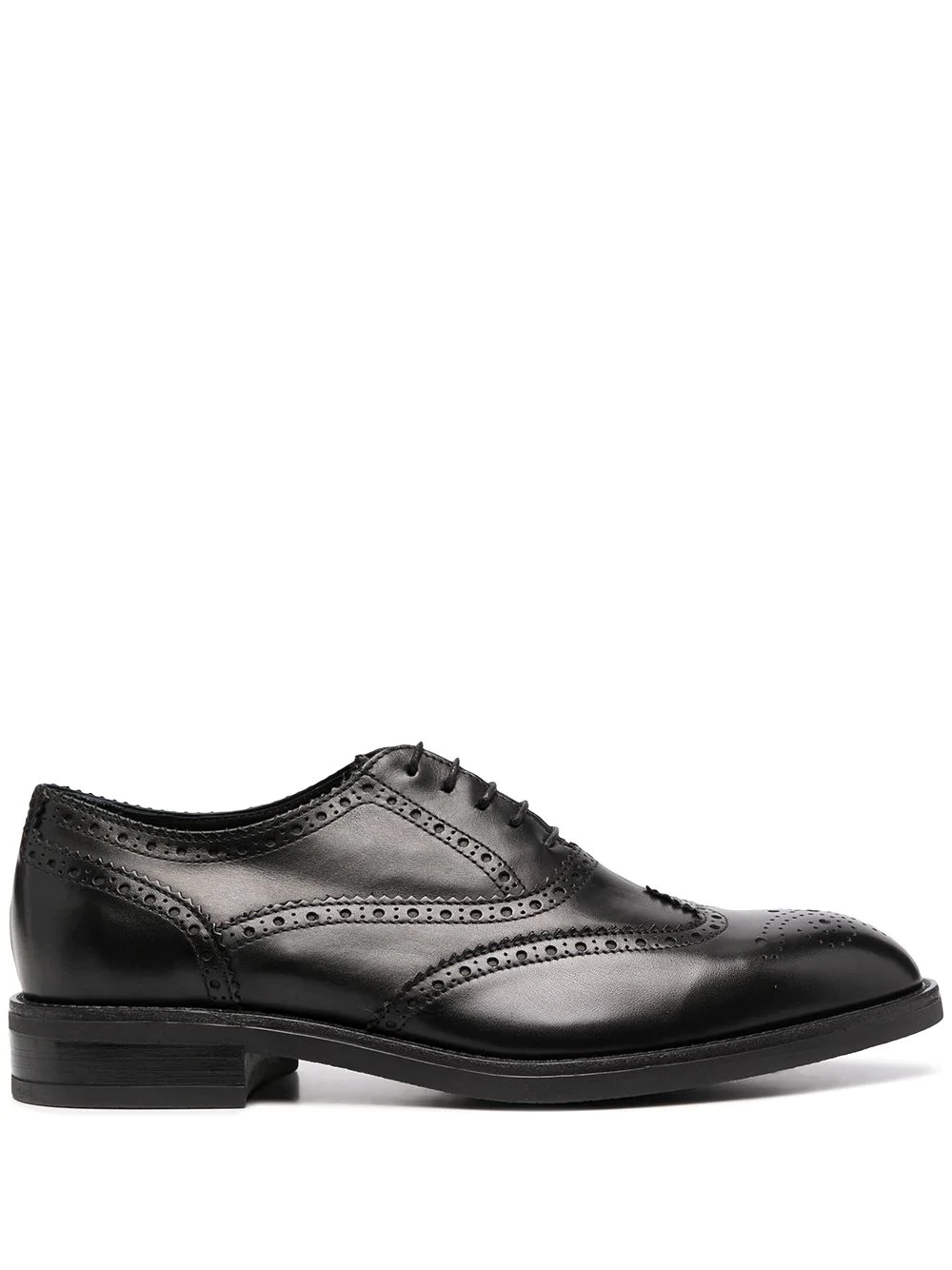 perforated detail derby shoes - 1