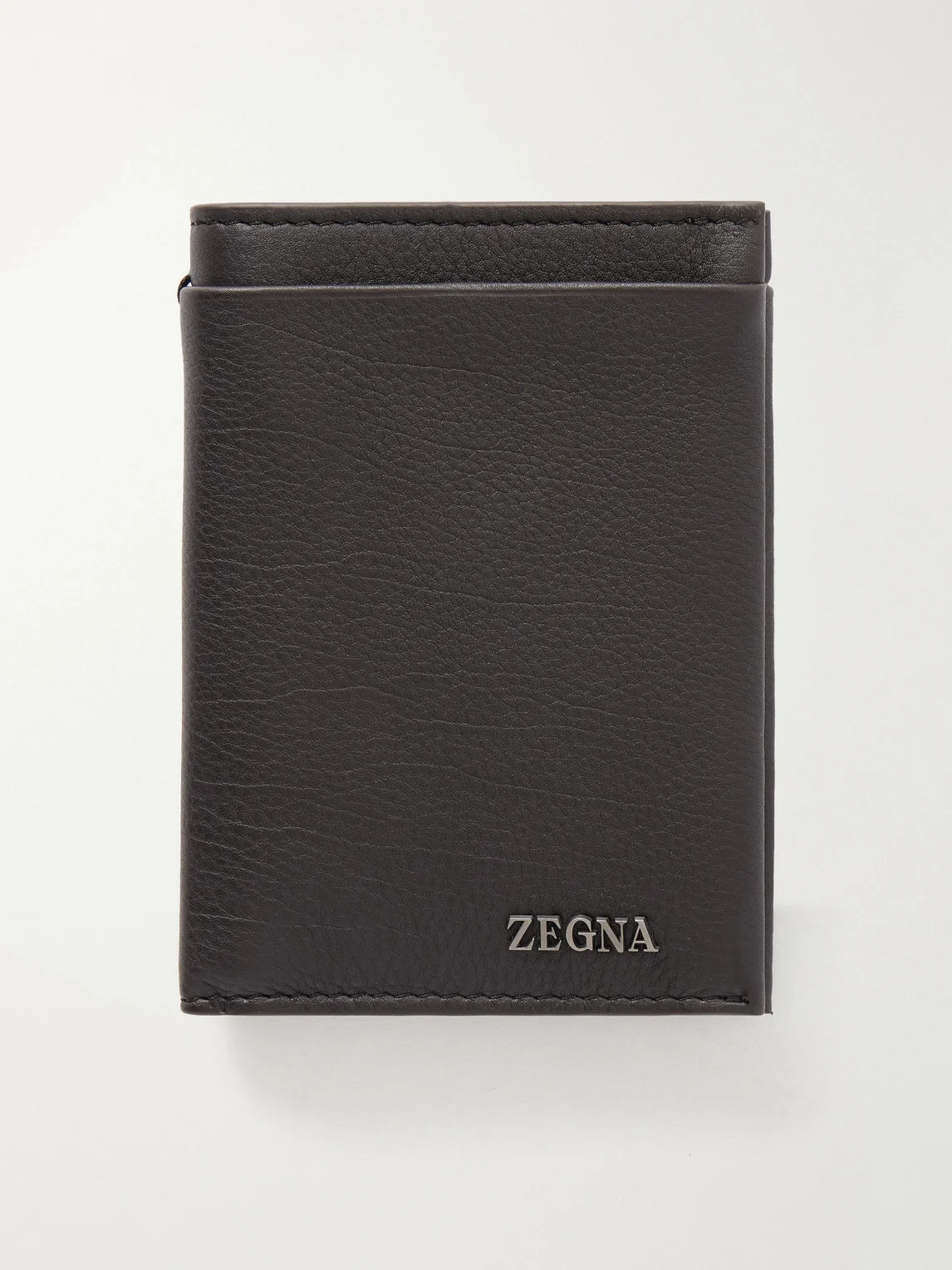 Logo-Embellished Full-Grain Leather Wallet - 1