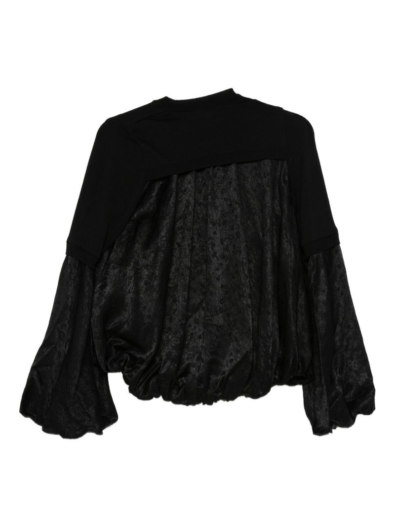 Noir Kei Ninomiya x Comme Des Garçons panelled top outlook