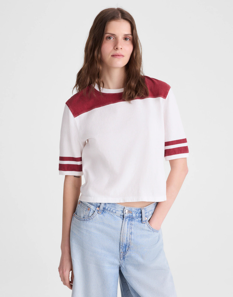 The Relaxed Varsity Tee in Vintage Jersey 2