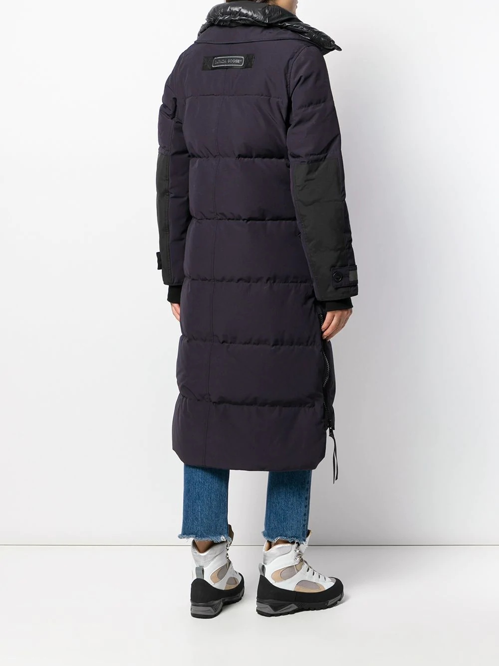 hooded longline puffer jacket - 6