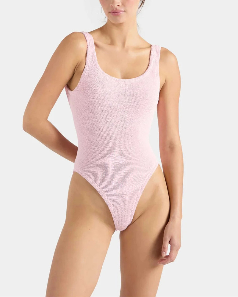 Hunza G SQUARE NECK SWIM BALLET PINK outlook