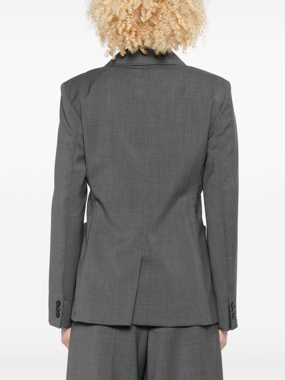 double-breasted patch-pocket jacket - 4