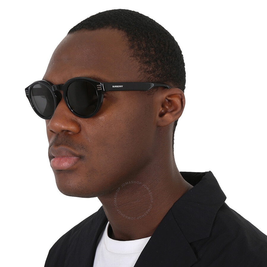 Burberry Dark Grey Round Men's Sunglasses BE4404 300187 50 - 2