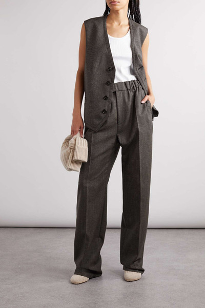 Bottega Veneta Checked wool straight-leg pants outlook