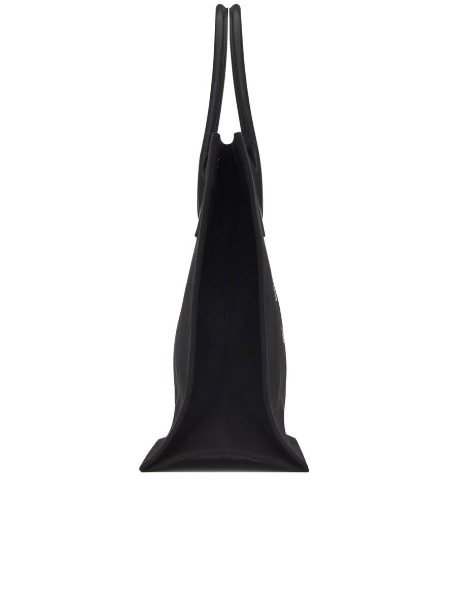 Rive Gauche Tote Bag in Linen and Leather - 3