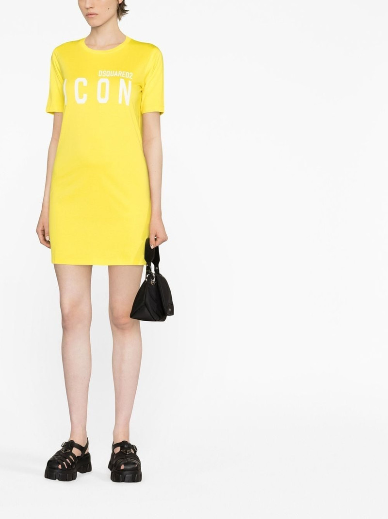 DSQUARED2 logo-print T-shirt dress outlook