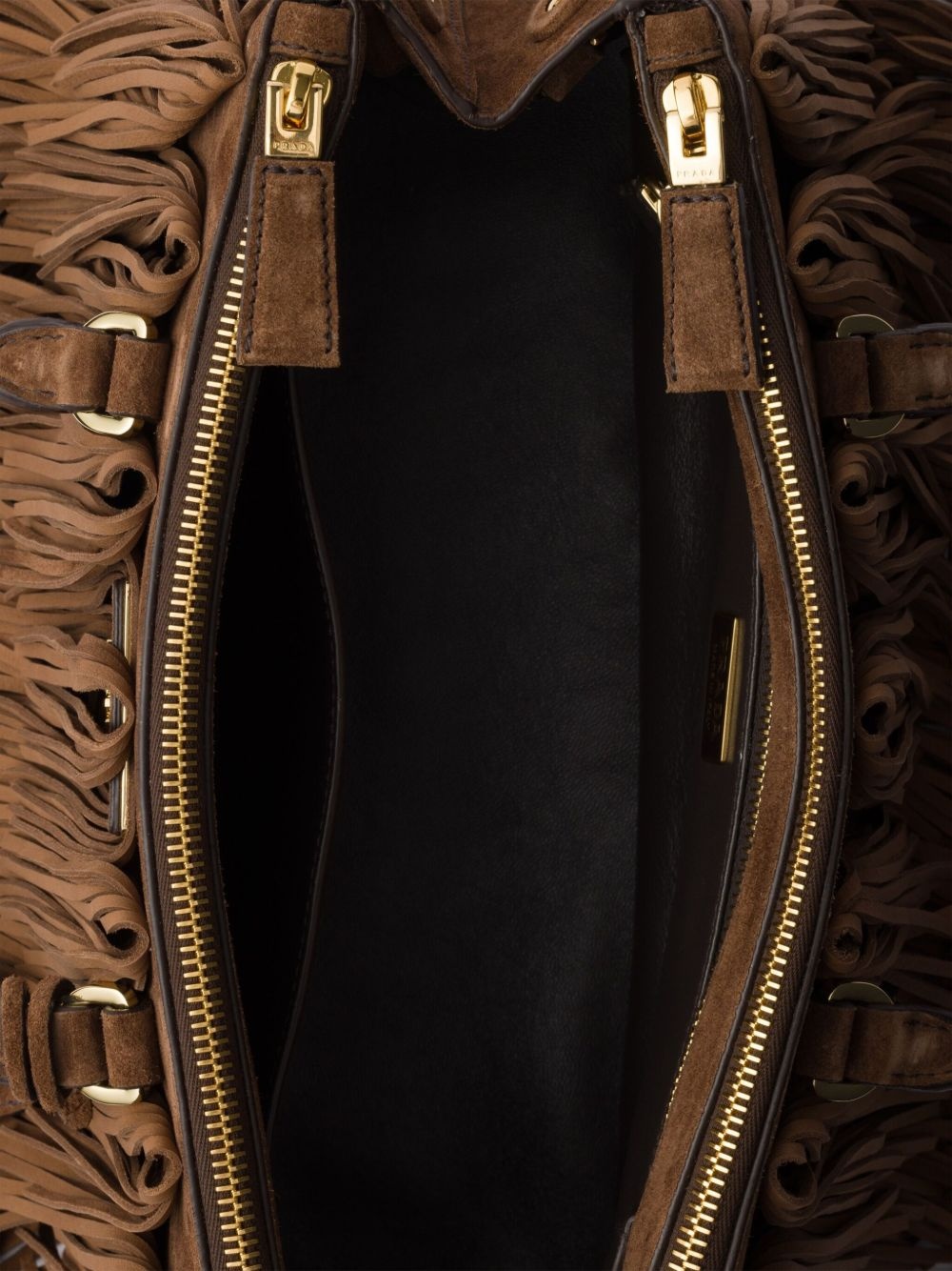 medium Galleria suede tote bag - 7