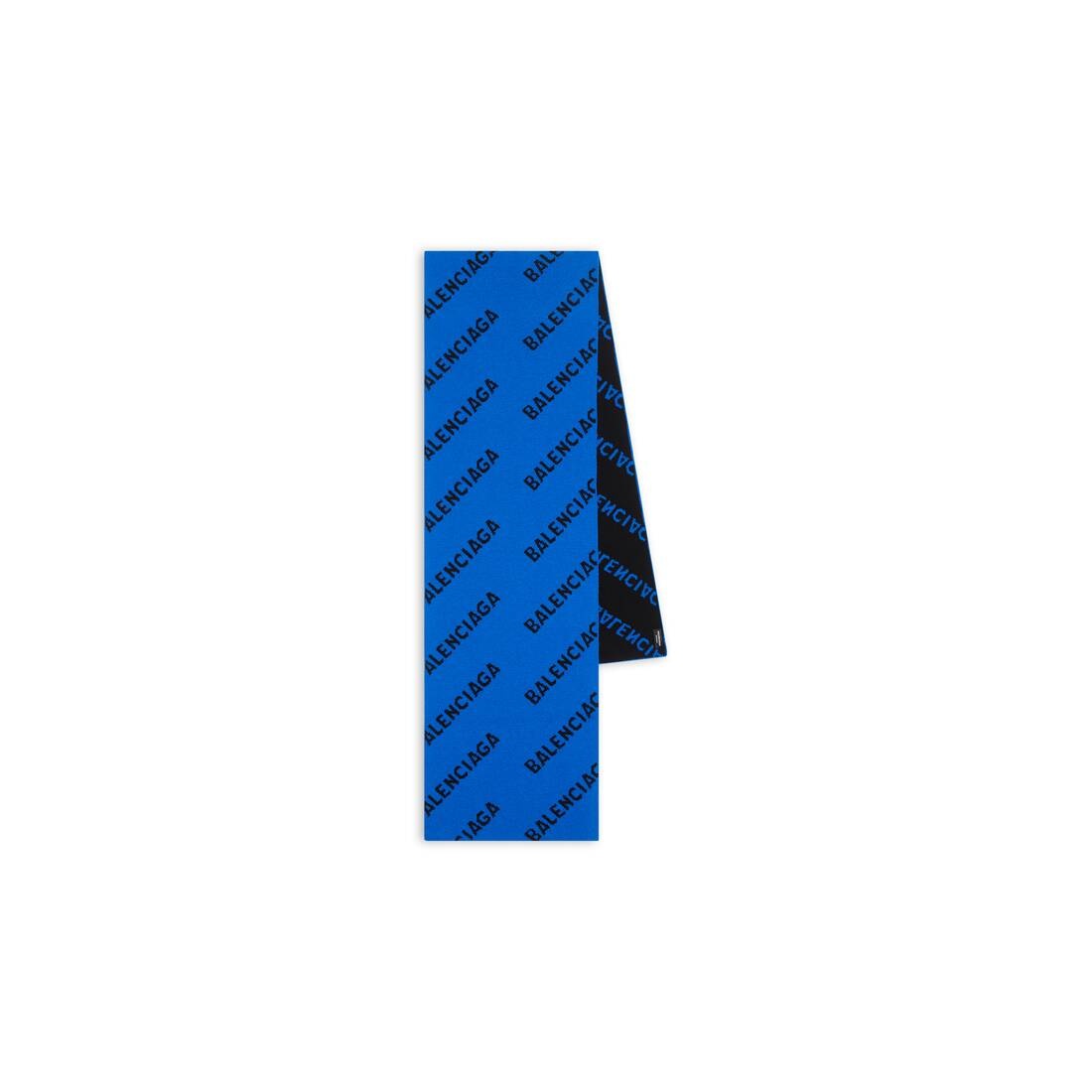 Allover Logo Scarf  in Indigo - 1