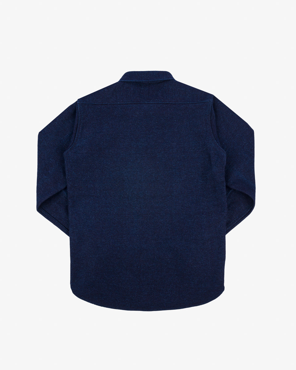IHSH-397-IND 21oz Sashiko Work Shirt - Indigo - 5