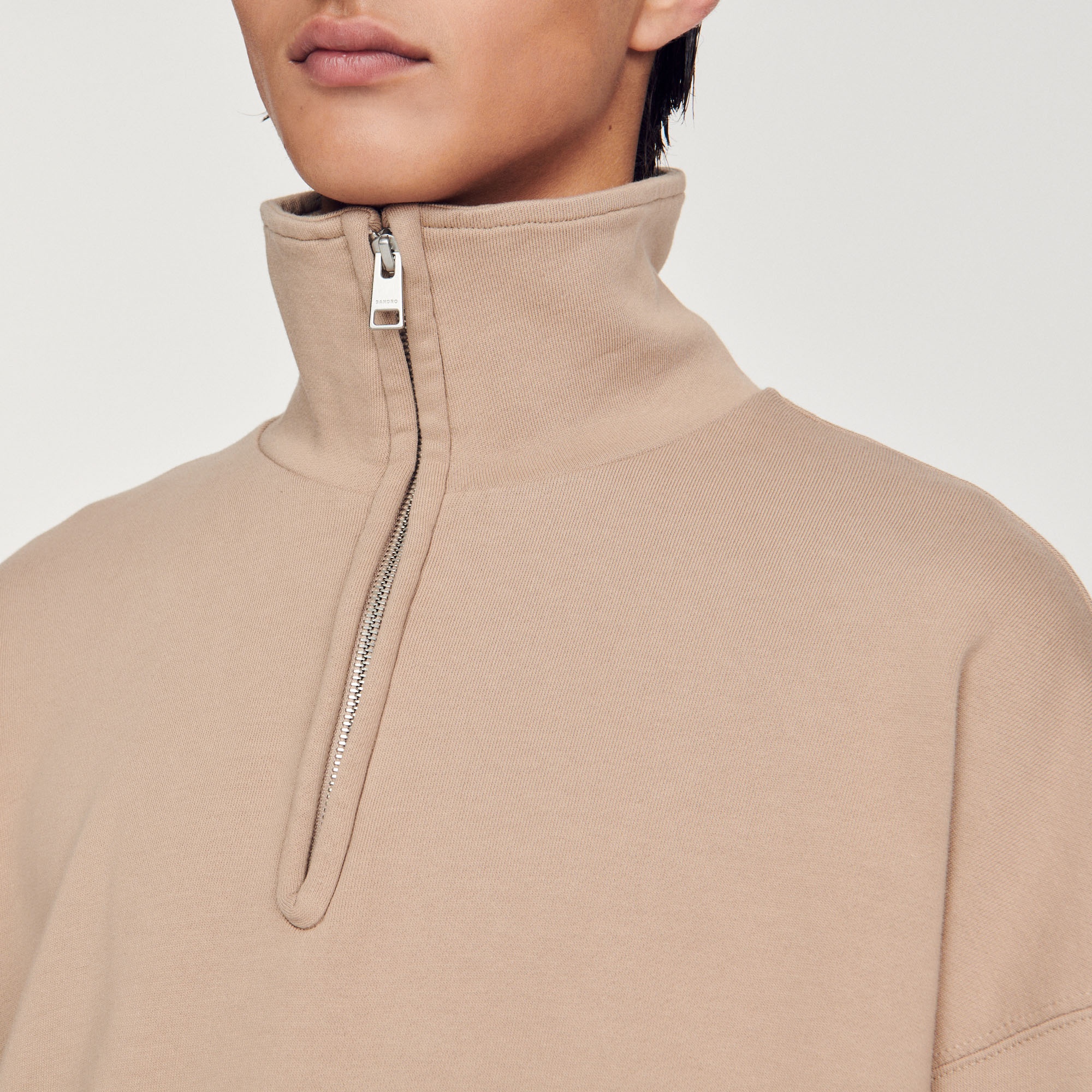 Oversized trucker-style sweatshirt - 4