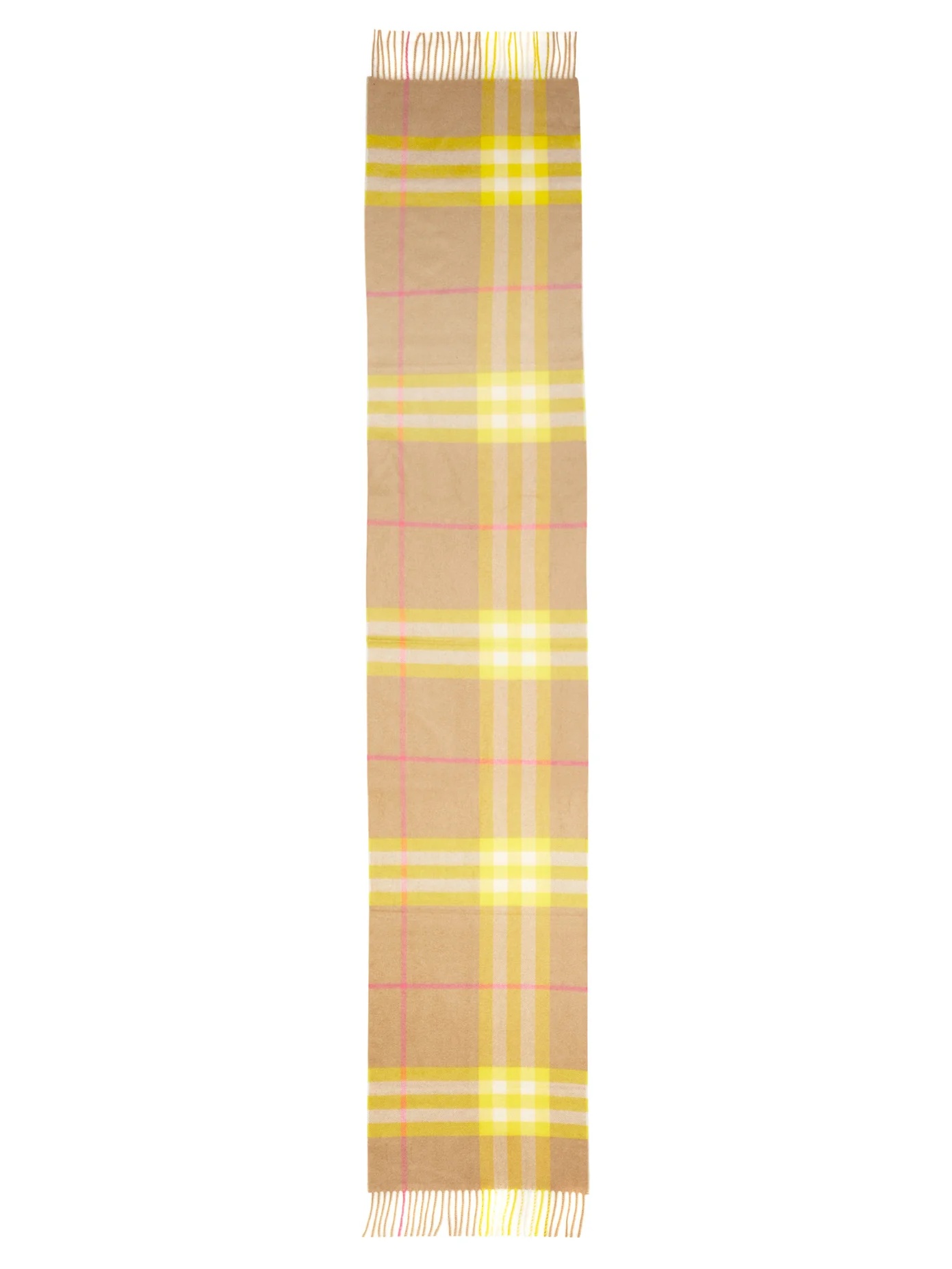 Checked cashmere scarf - 4