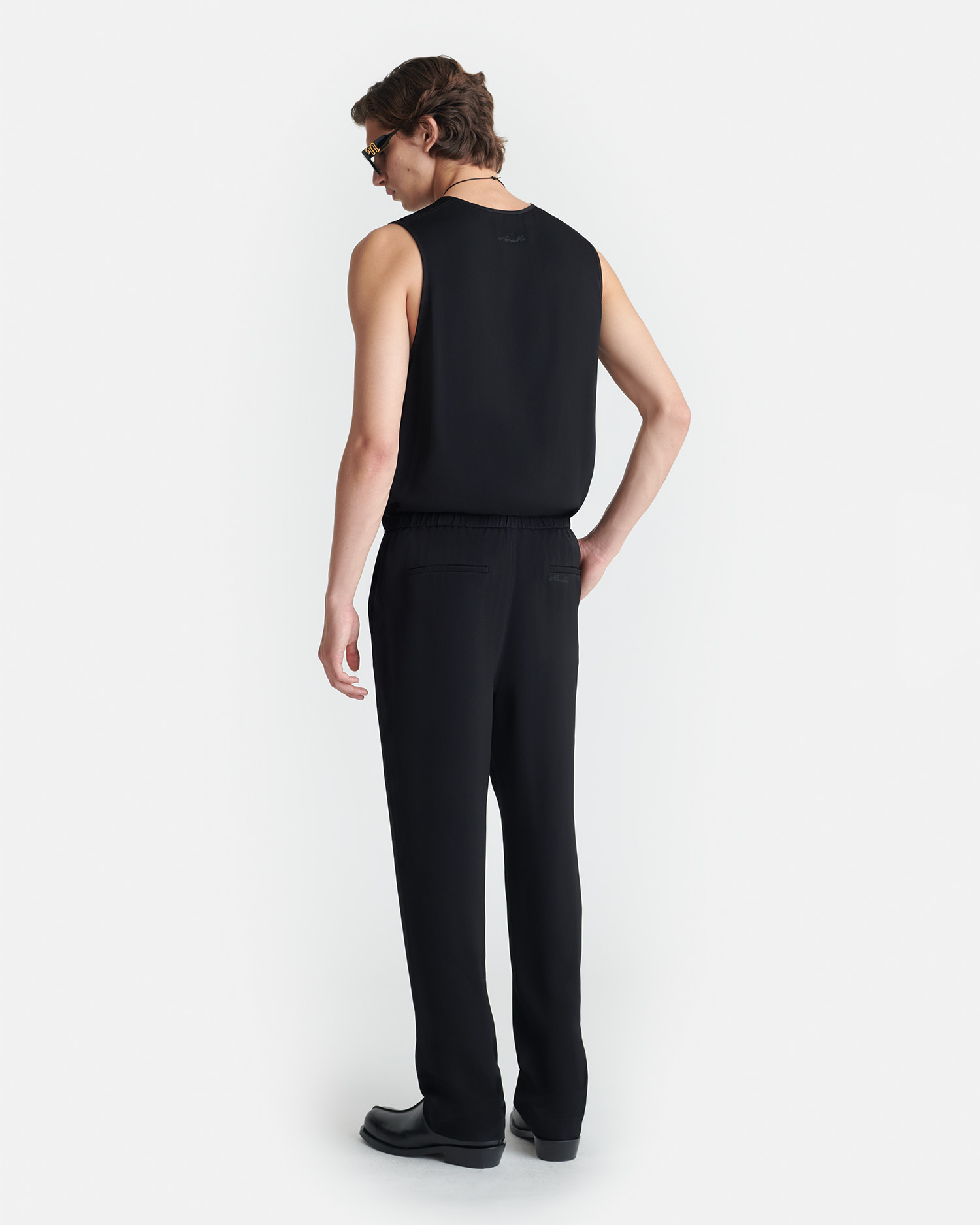 Georgette Wide-Leg Pants - 3