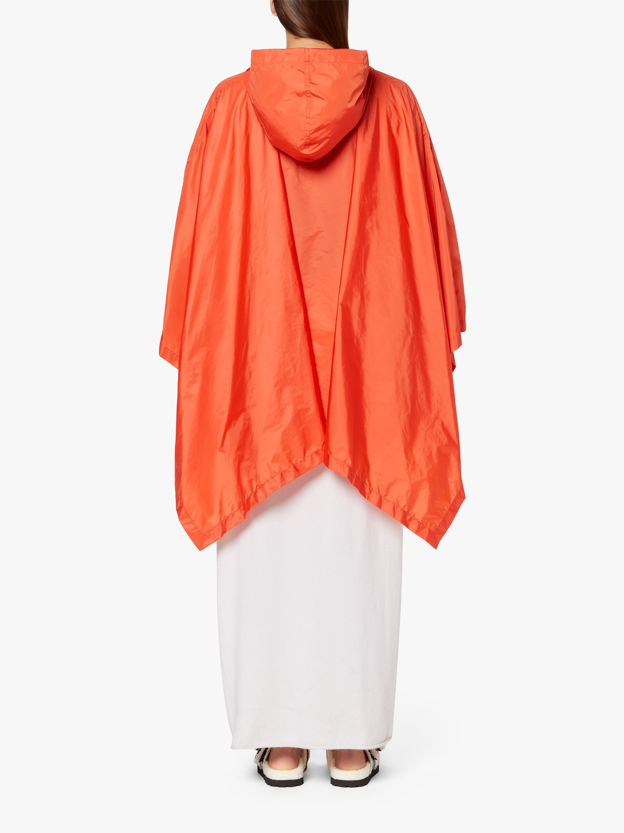 ALNESS ORANGE NYLON HOODED PONCHO | LMC-063 - 4