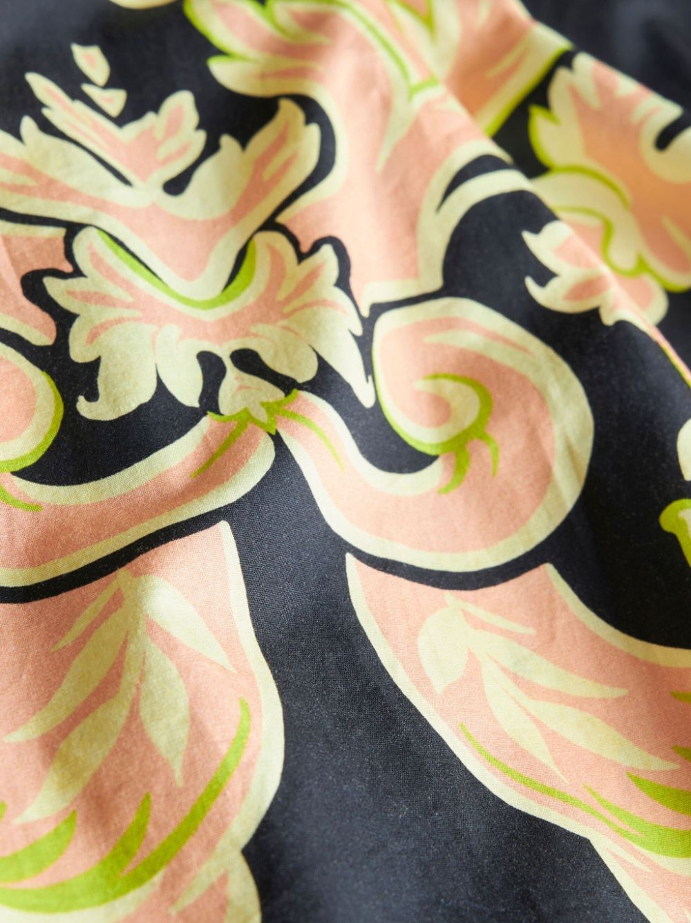 abstract-print cotton midi skirt - 6