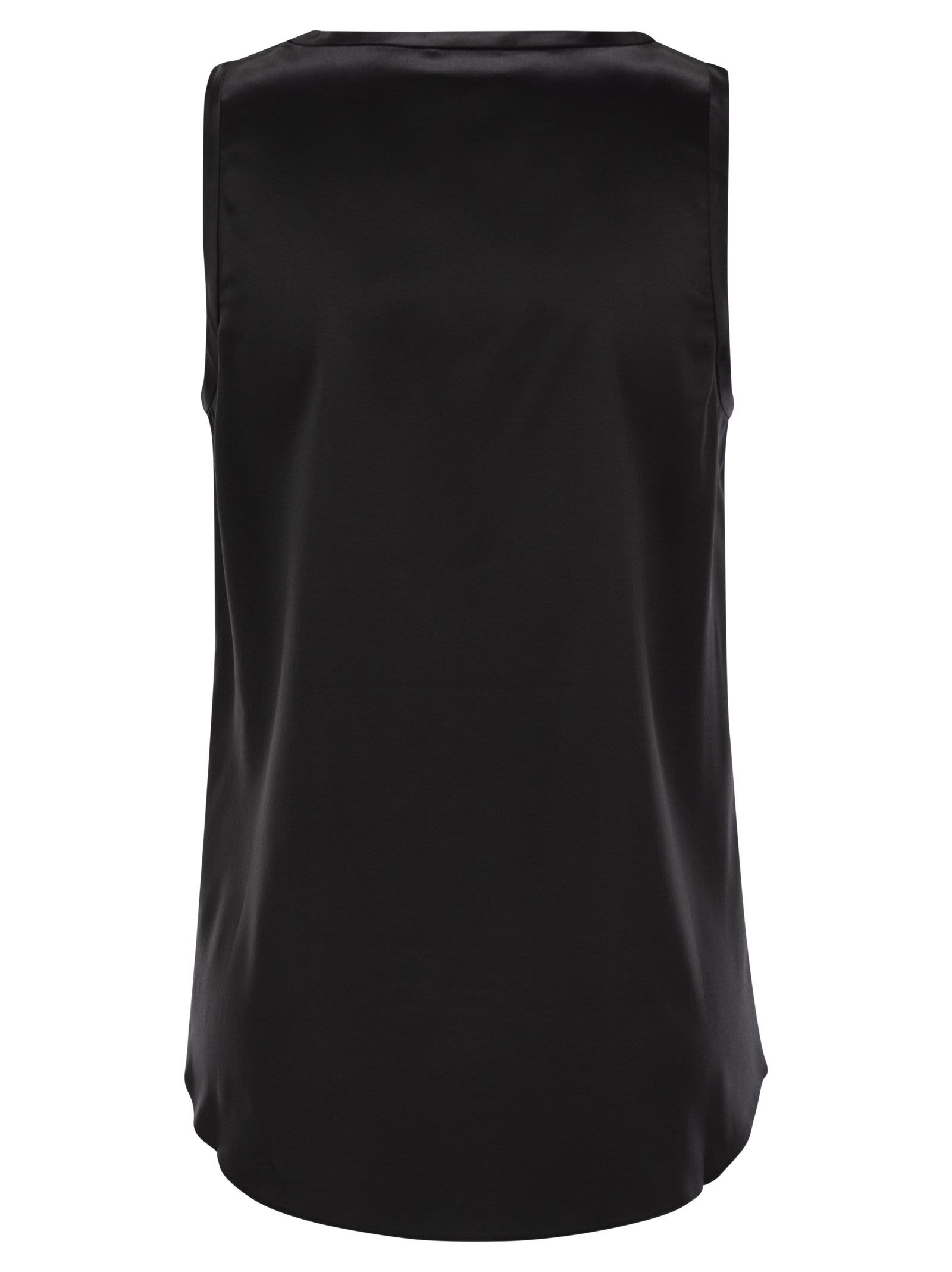 Brunello Cucinelli Women Stretch Silk Satin Top - 2