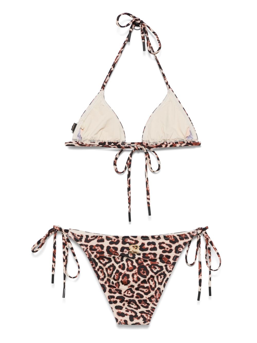 animal-print bikini set - 2