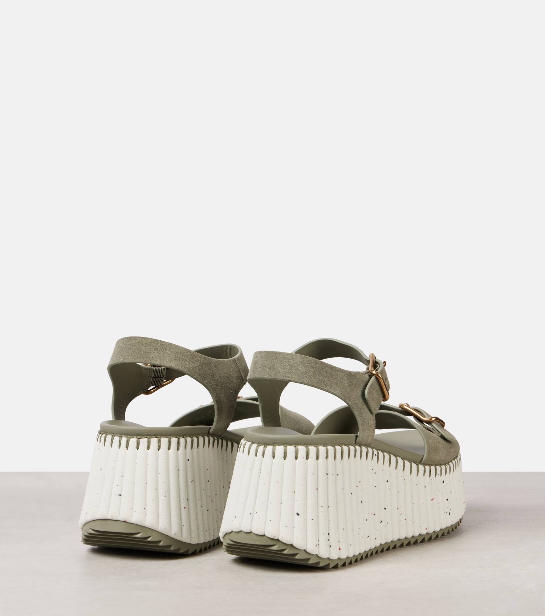 Nama suede platform sandals - 2
