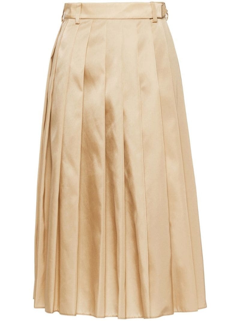 Re-Nylon pleated midi skirt - 1