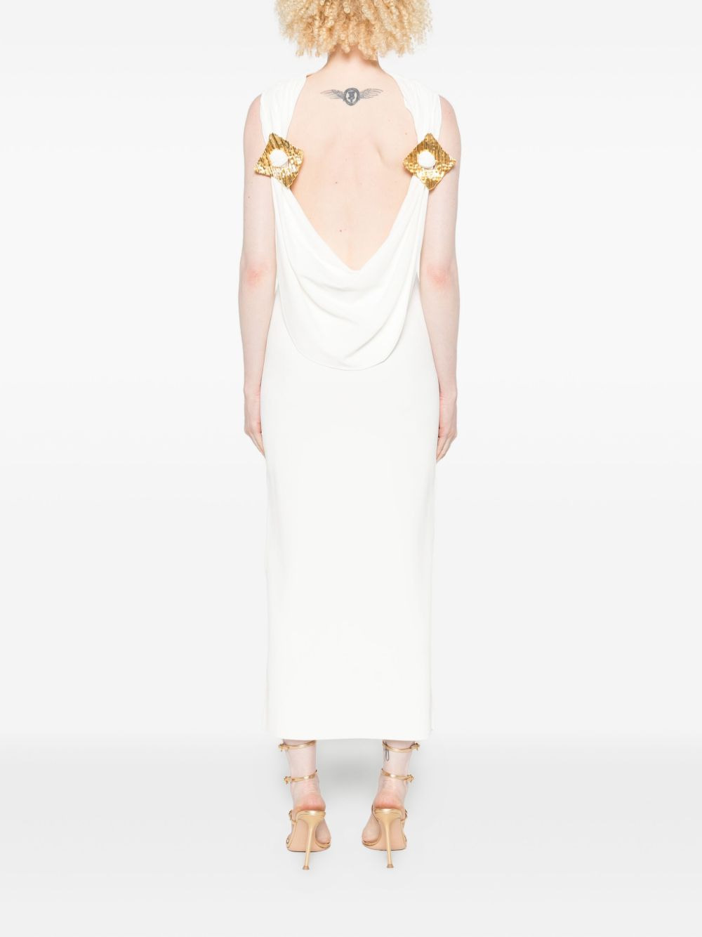 Deira sleeveless high-neck dress - 4