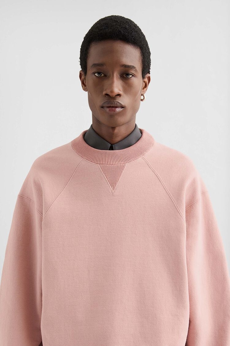 Cotton Terry Crew-Neck Sweatshirt - 3