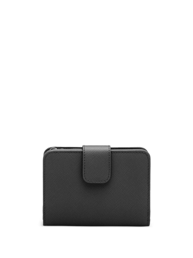 Prada triangle-logo leather wallet outlook