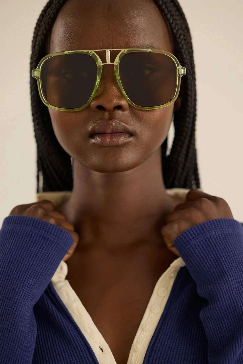 Janis Detail Aviator Sunglasses - 1