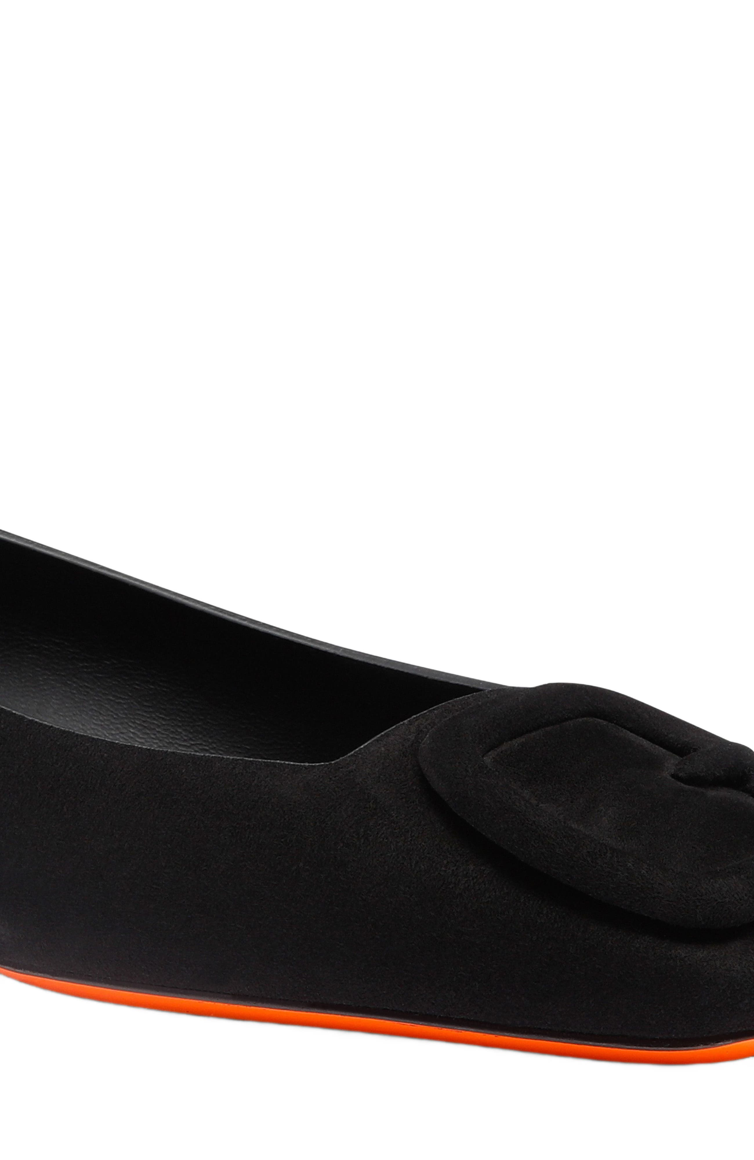 Santoni Women's Maya Black Suede Ballet Flat at Nordstrom - 5