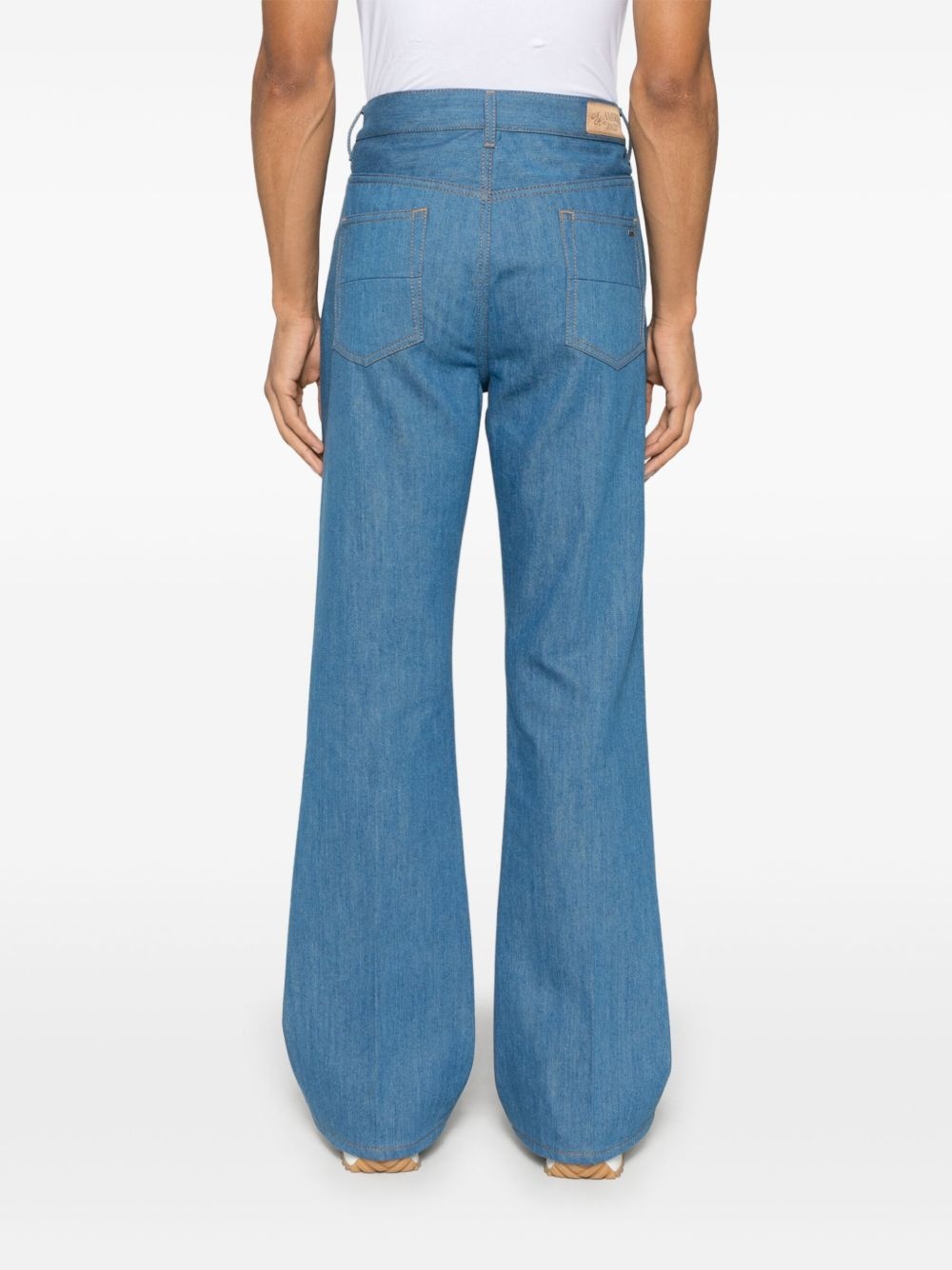 Crease flared jeans - 4
