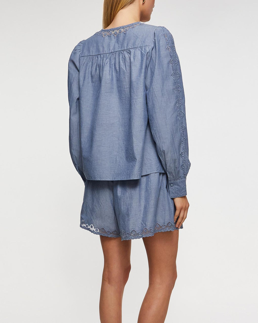 Blouse Kady Long Sleeve Light blue - 4