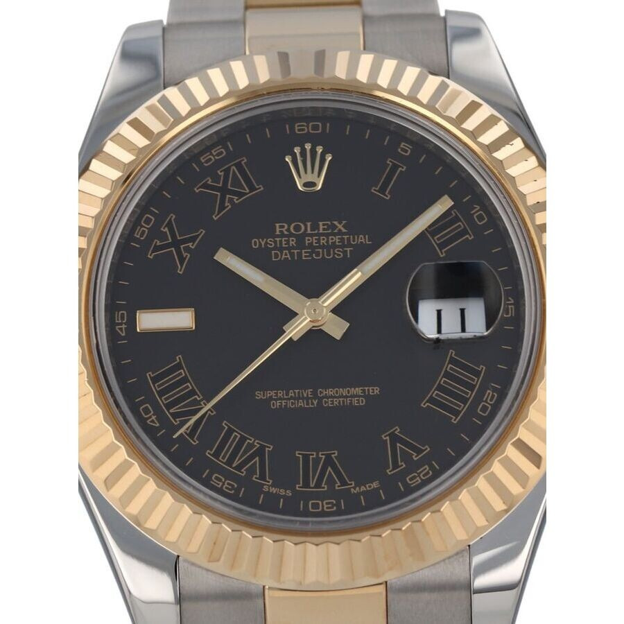 Pre-owned Rolex Datejust II Automatic Chronometer Grey Dial Men's Watch 116333 GYRO - 2