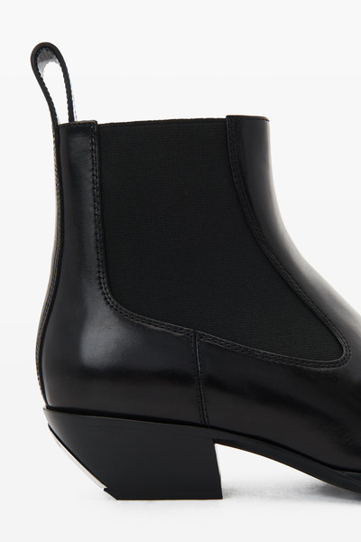 Alexander Wang slick smooth leather  ankle boot outlook