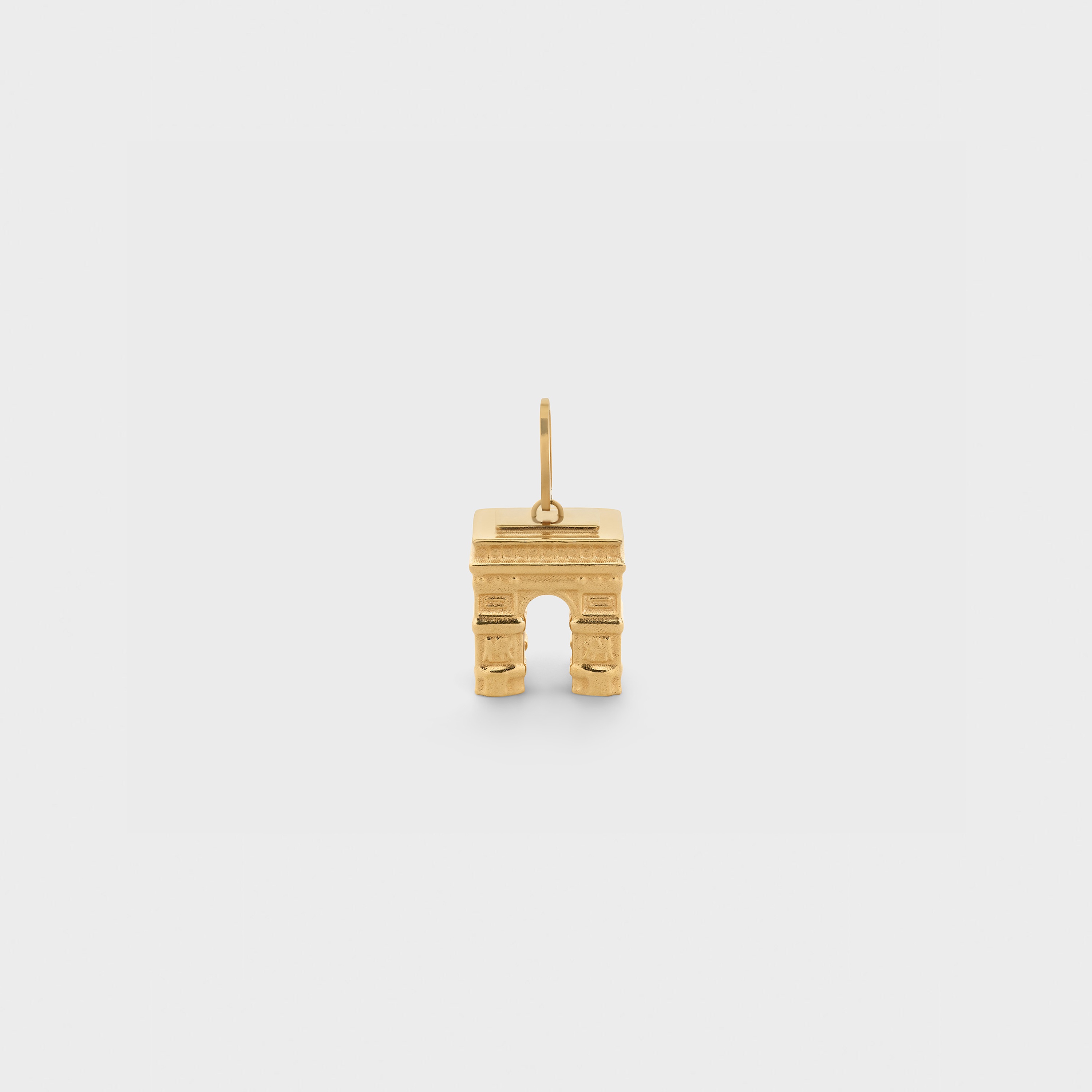 CELINE SEPARABLES ARC DE TRIOMPHE PENDANT IN BRASS WITH GOLD FINISH - 1