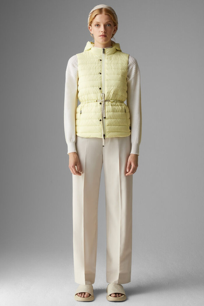 BOGNER Cleo Lightweight down waistcoat in Pastel yellow outlook