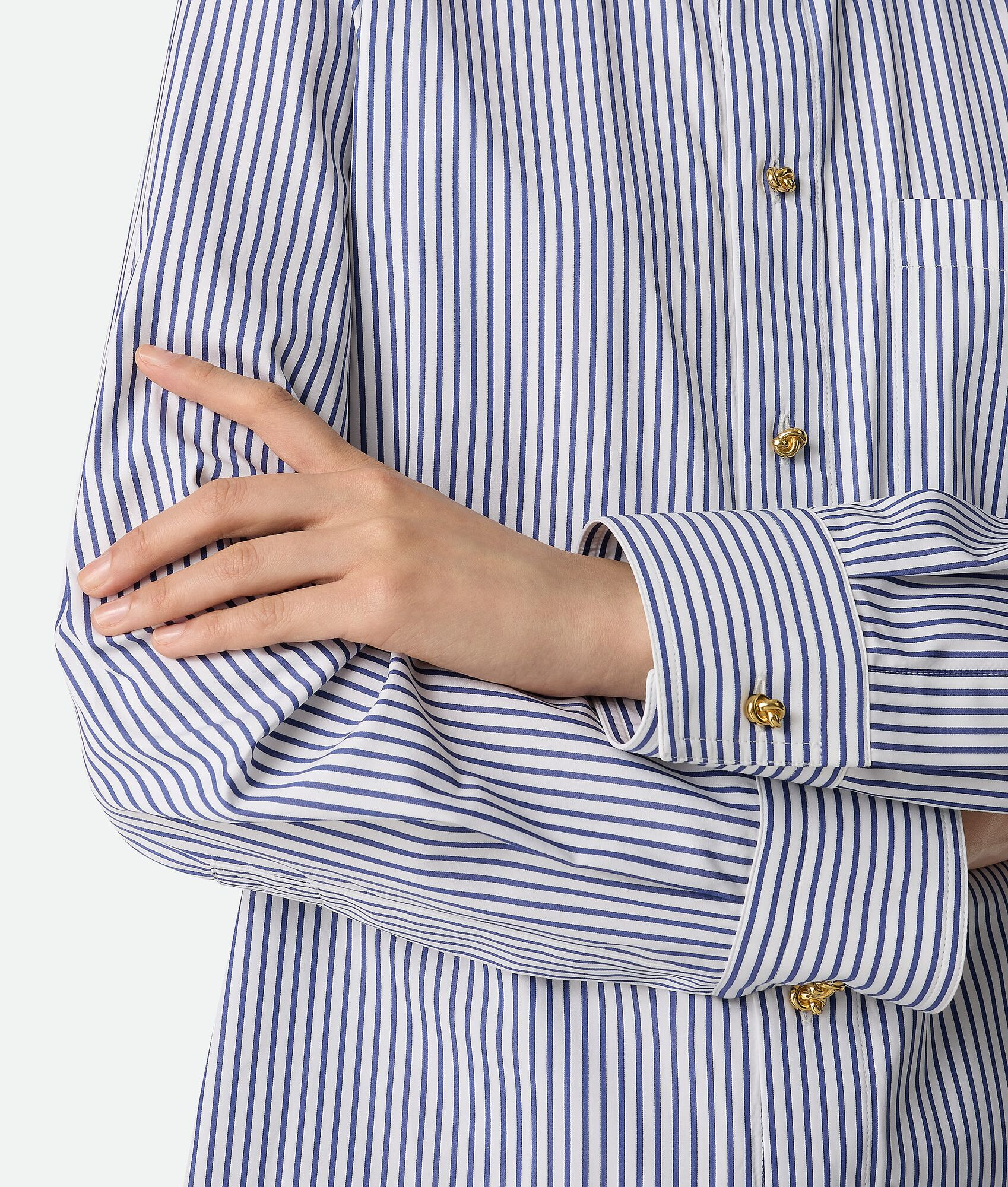 Pinstripe Cotton Poplin Shirt - 4