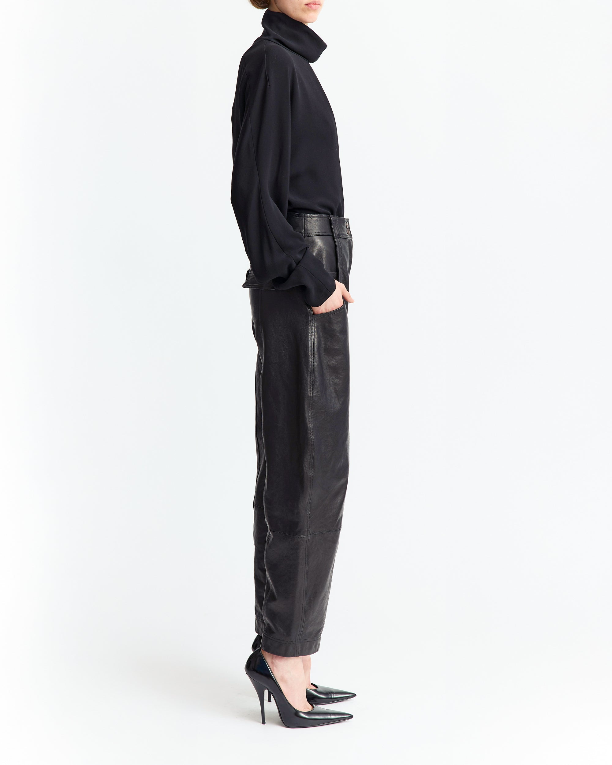 ALCEA TROUSER IN LEATHER - 3