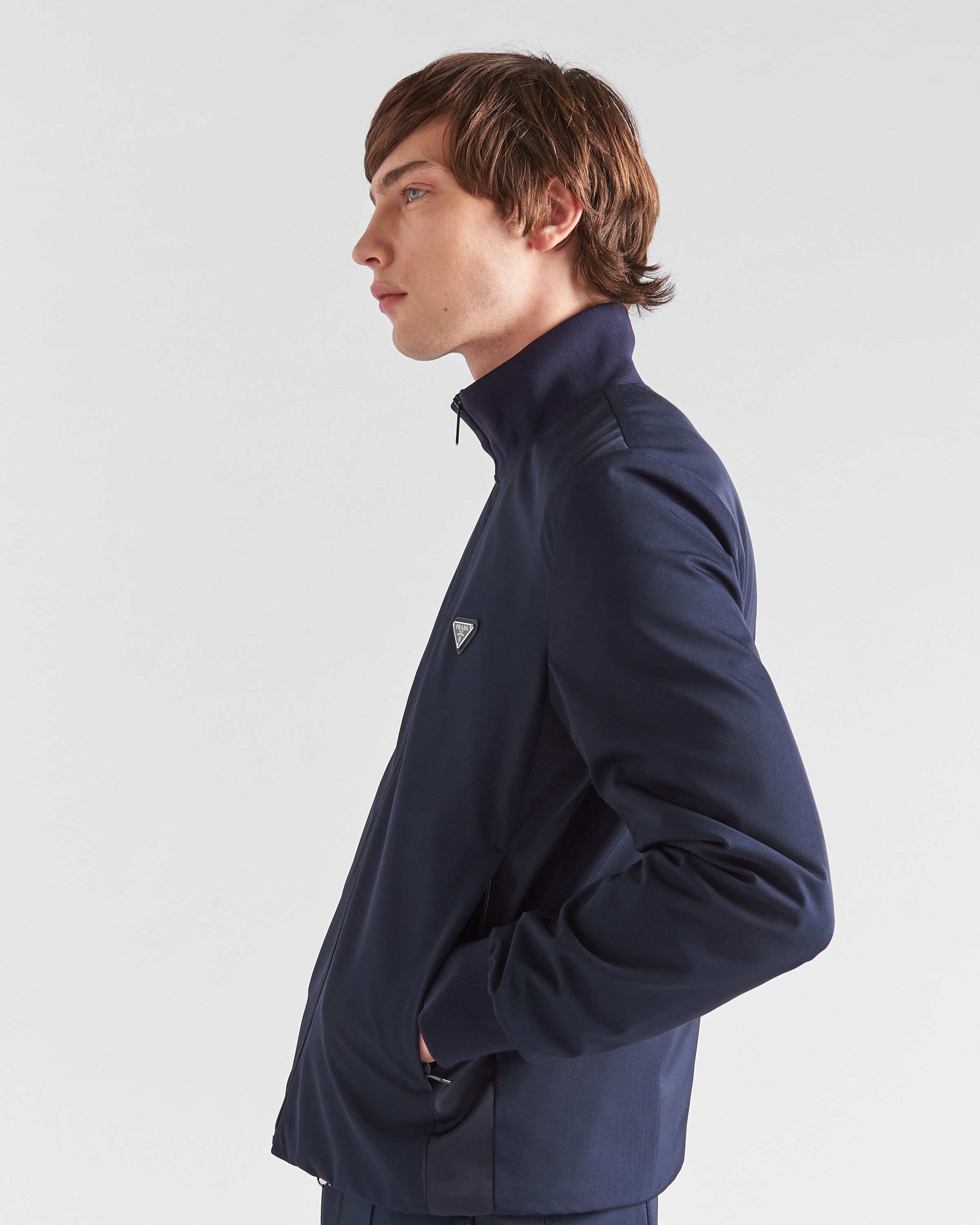 Stretch technical fabric zipper sweatshirt - 4