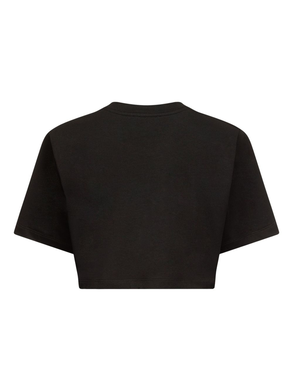 crystal-embellished cropped t-shirt - 4