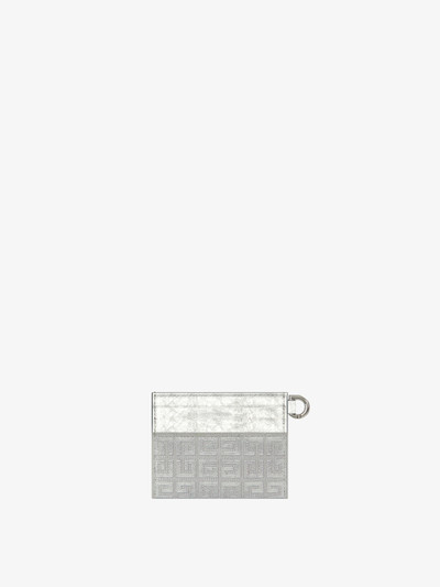 Givenchy 4G CARD HOLDER IN 4G EMBROIDERED CANVAS outlook