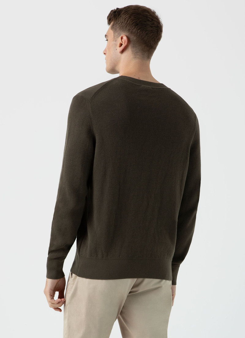 Waffle Stitch Crew Neck Jumper 5
