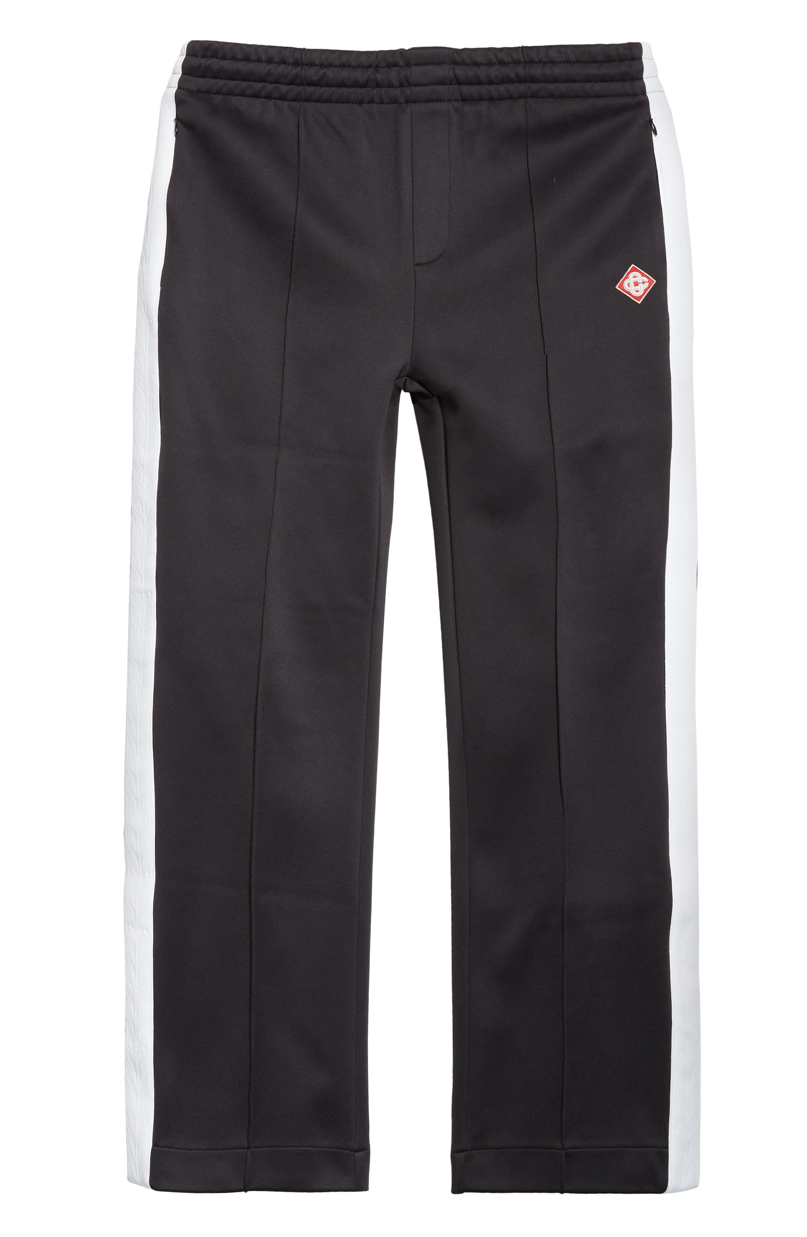 Casablanca Laurel Tape Scuba Jersey Track Pants in Black at Nordstrom - 6