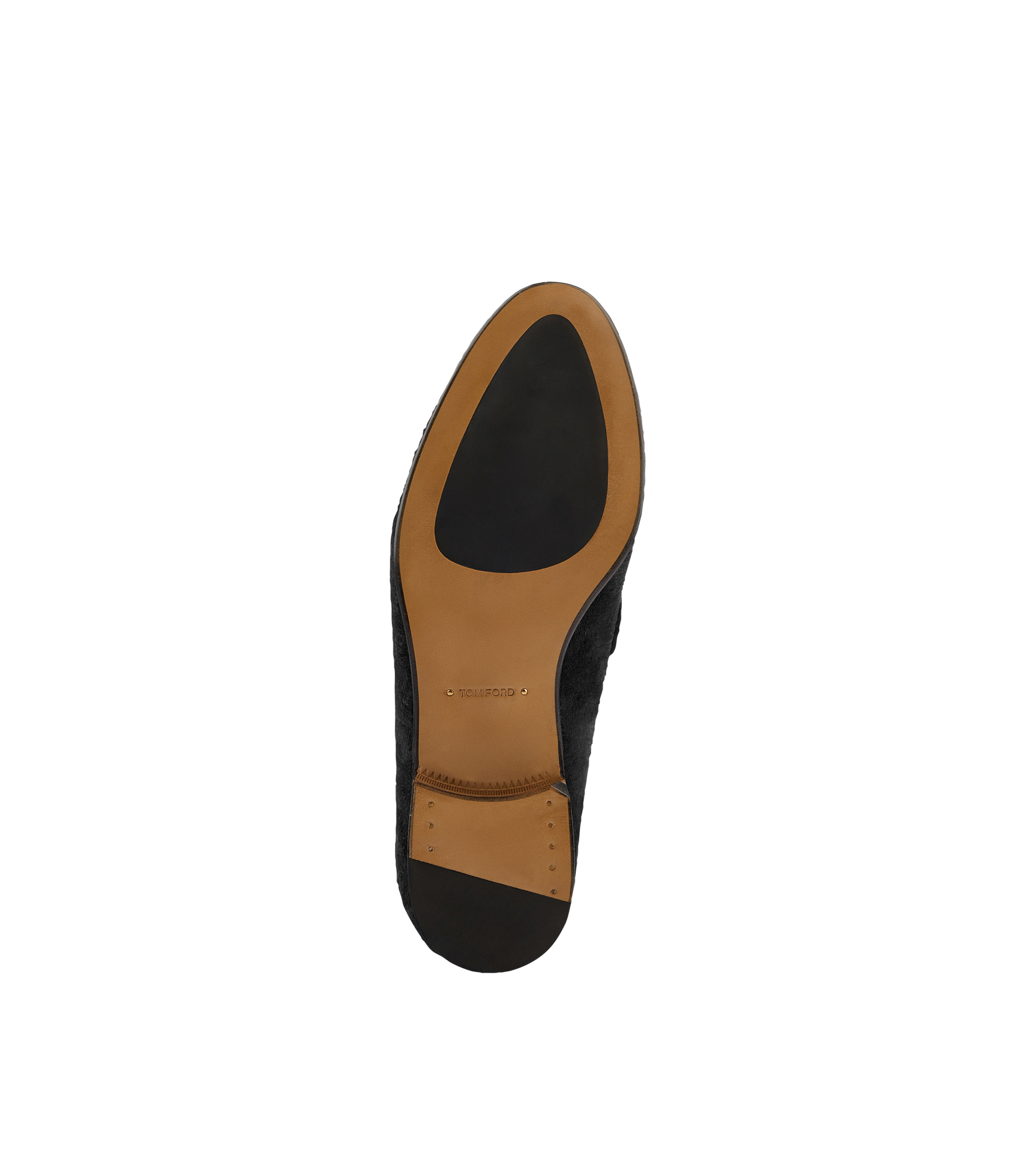 TEXTURED VELVET LIAM CHAIN LOAFER - 4