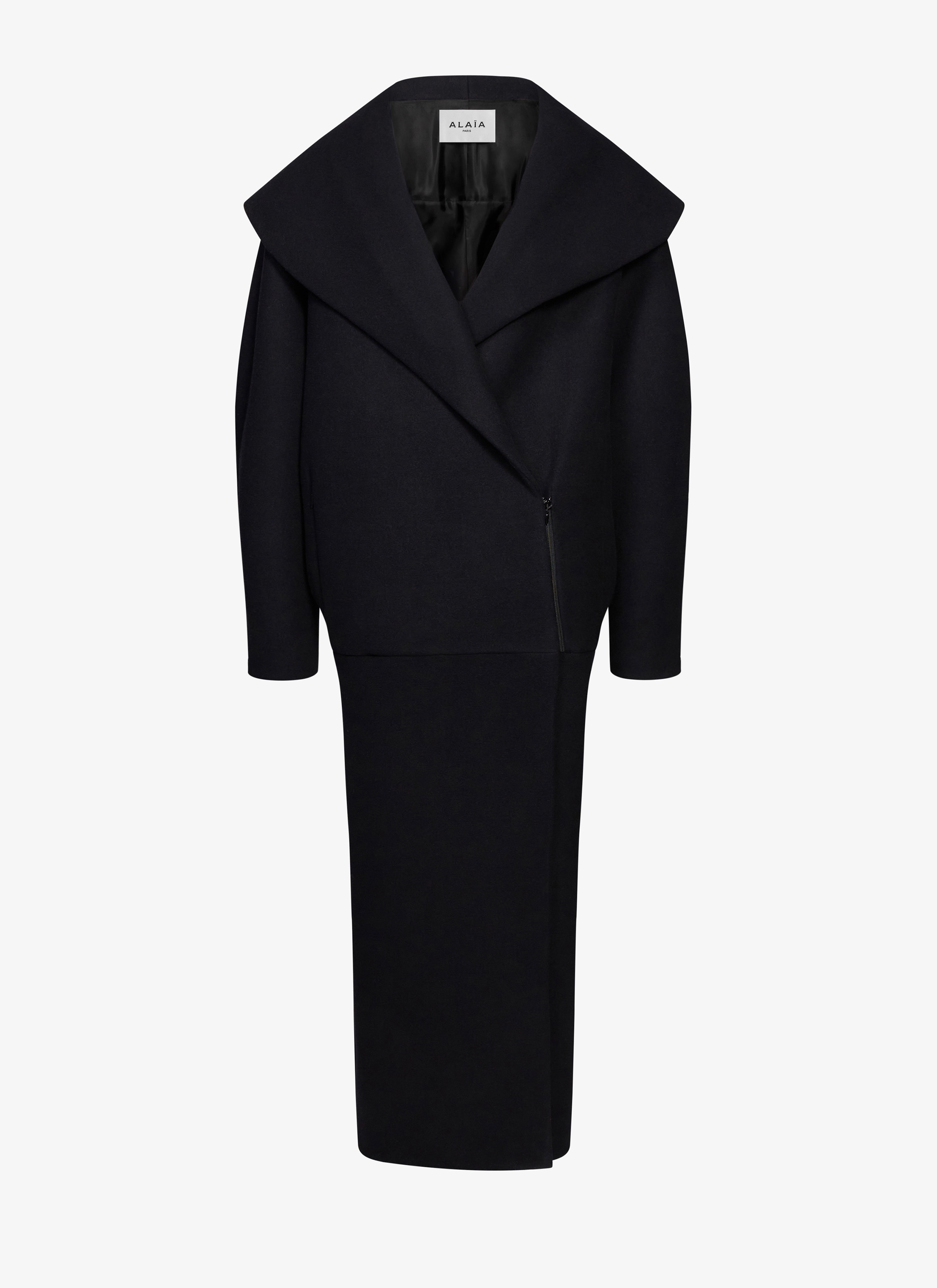 WOOL COCOON COAT - 1