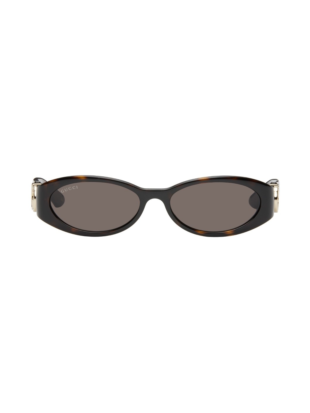 Brown Oval Sunglasses - 1