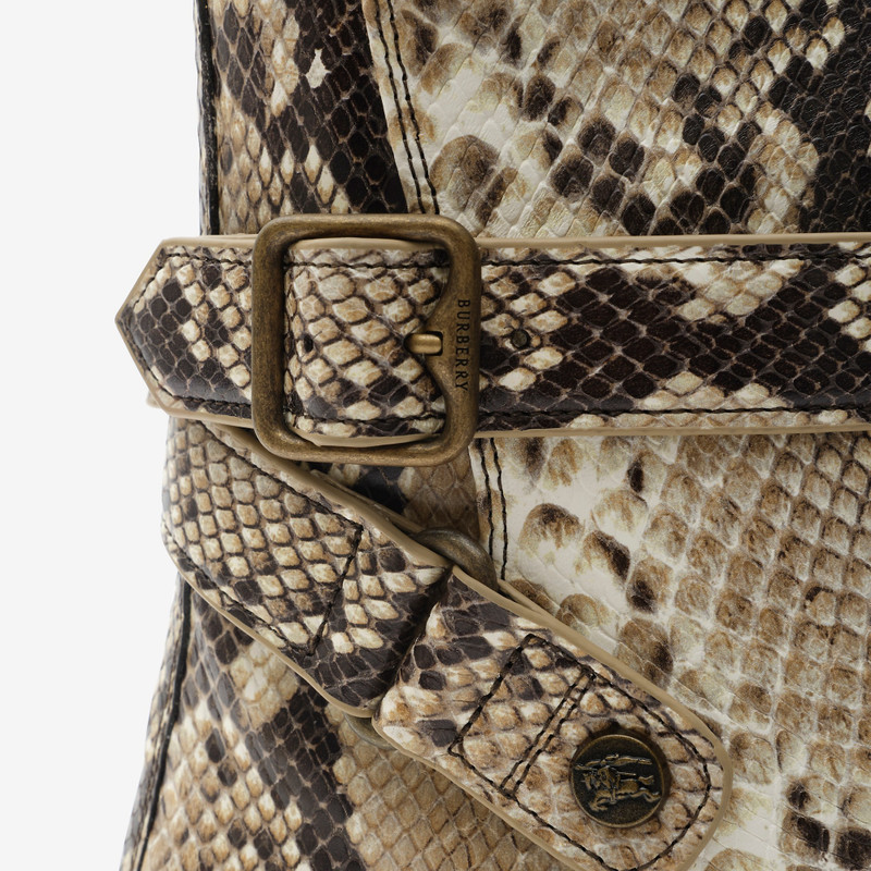 Python-print Leather Ledger Boots​​ 6